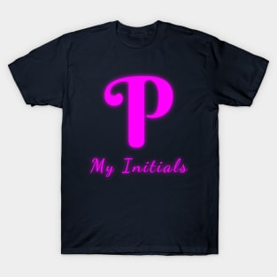 Letter P Letter Art T-Shirt